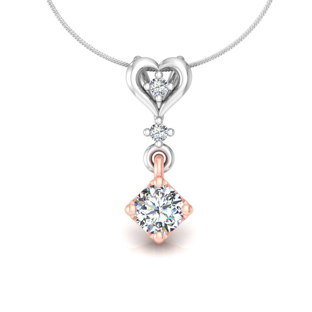 Solitaire pendant 3dm stl render detail 3D print model 3D print model_1