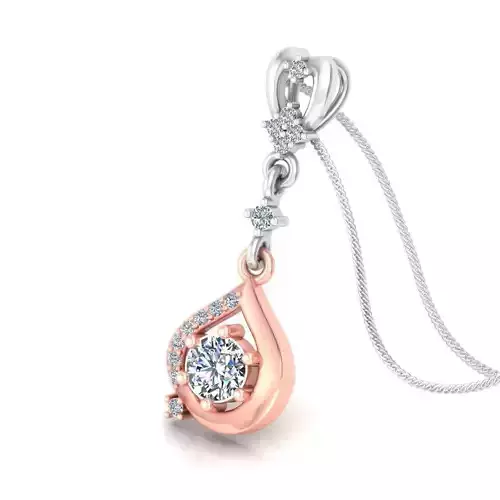Solitaire pendant 3dm stl render detail 3D print model 3D print model