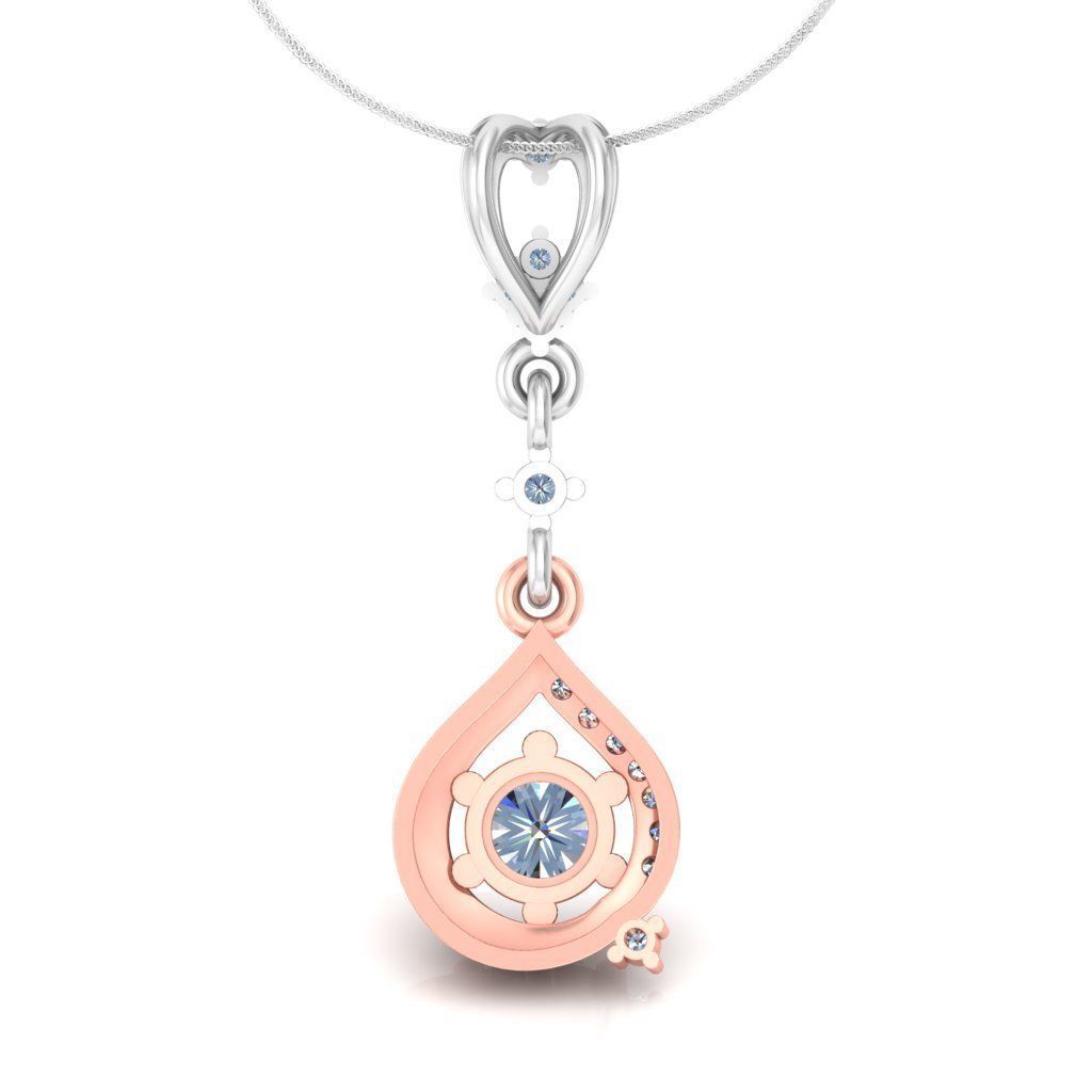 Solitaire pendant 3dm stl render detail 3D print model 3D print model_2