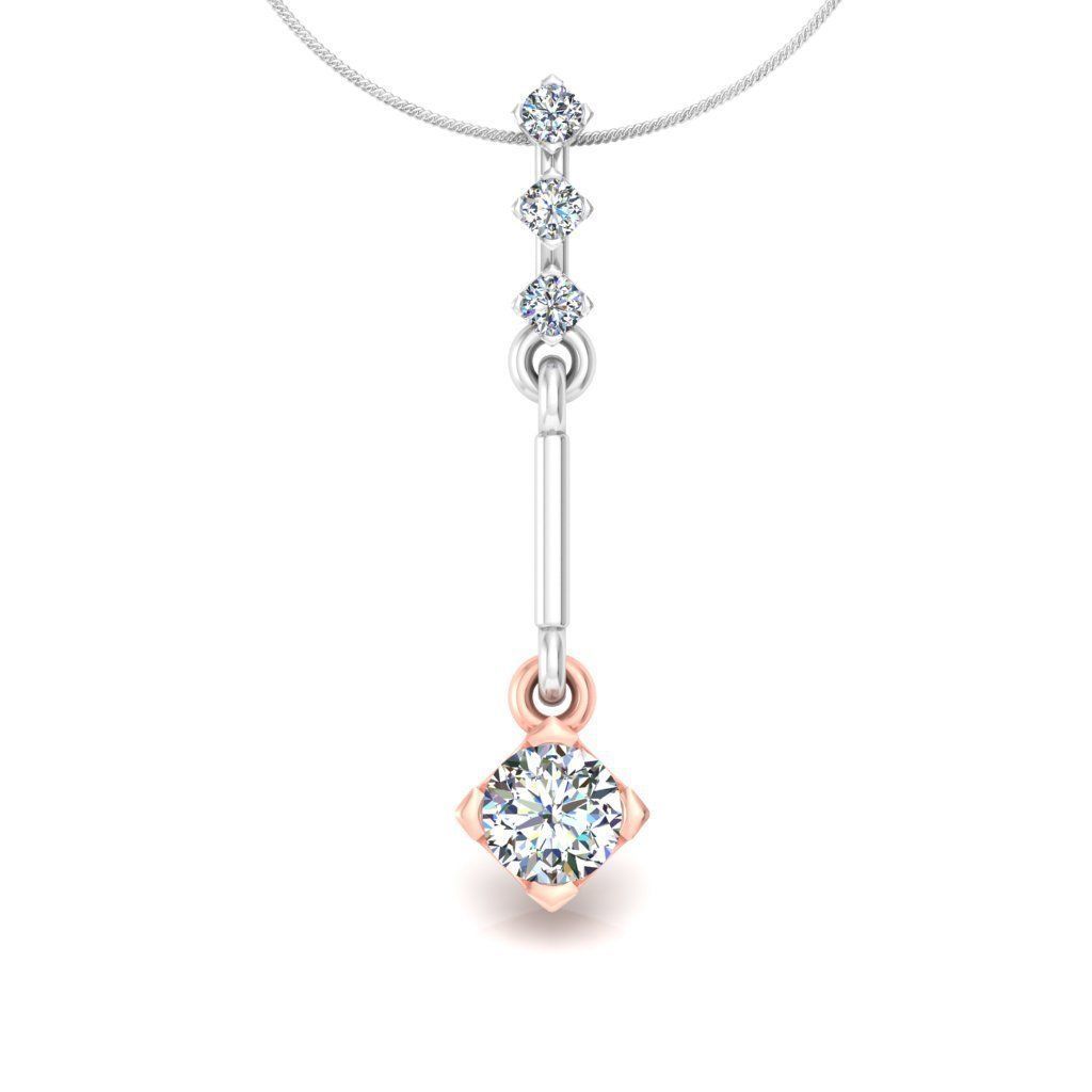 Solitaire pendant 3dm stl render detail 3D print model 3D print model_1