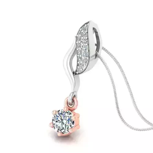 Solitaire pendant 3dm stl render detail 3D print model 3D print model