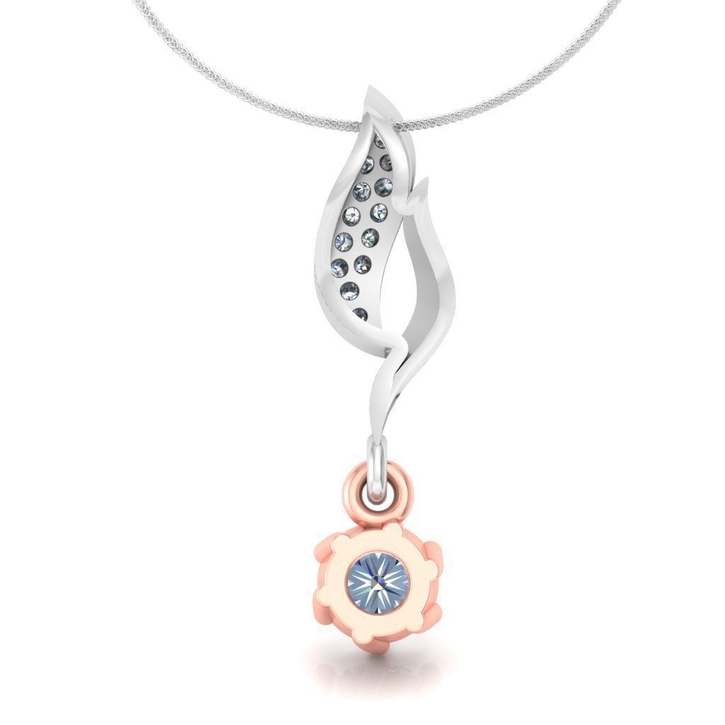 Solitaire pendant 3dm stl render detail 3D print model 3D print model_10