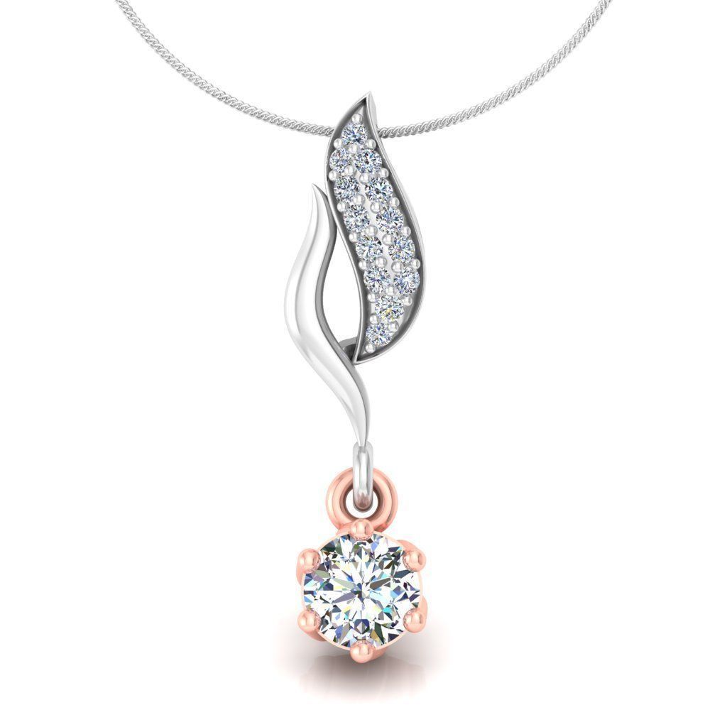 Solitaire pendant 3dm stl render detail 3D print model 3D print model_7