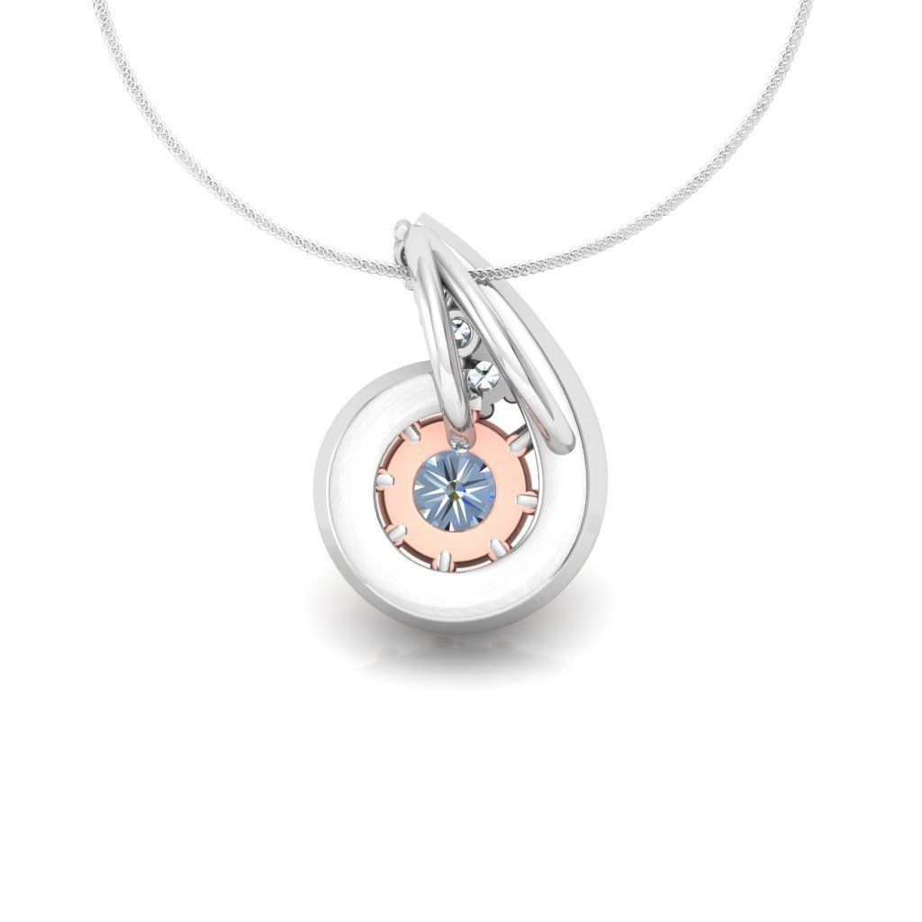 Solitaire pendant 3dm stl render detail 3D print model 3D print model_2