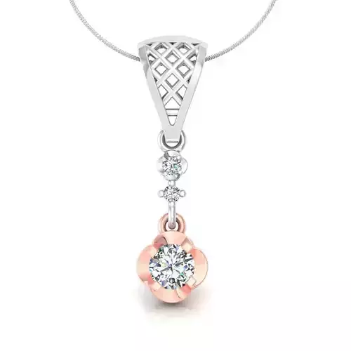 Solitaire pendant 3dm stl render detail 3D print model 3D print model