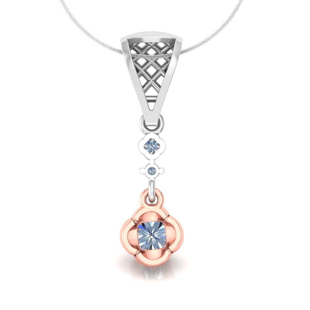 Solitaire pendant 3dm stl render detail 3D print model 3D print model_2