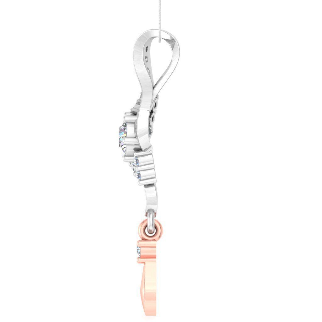 Solitaire pendant 3dm stl render detail 3D print model 3D print model_3