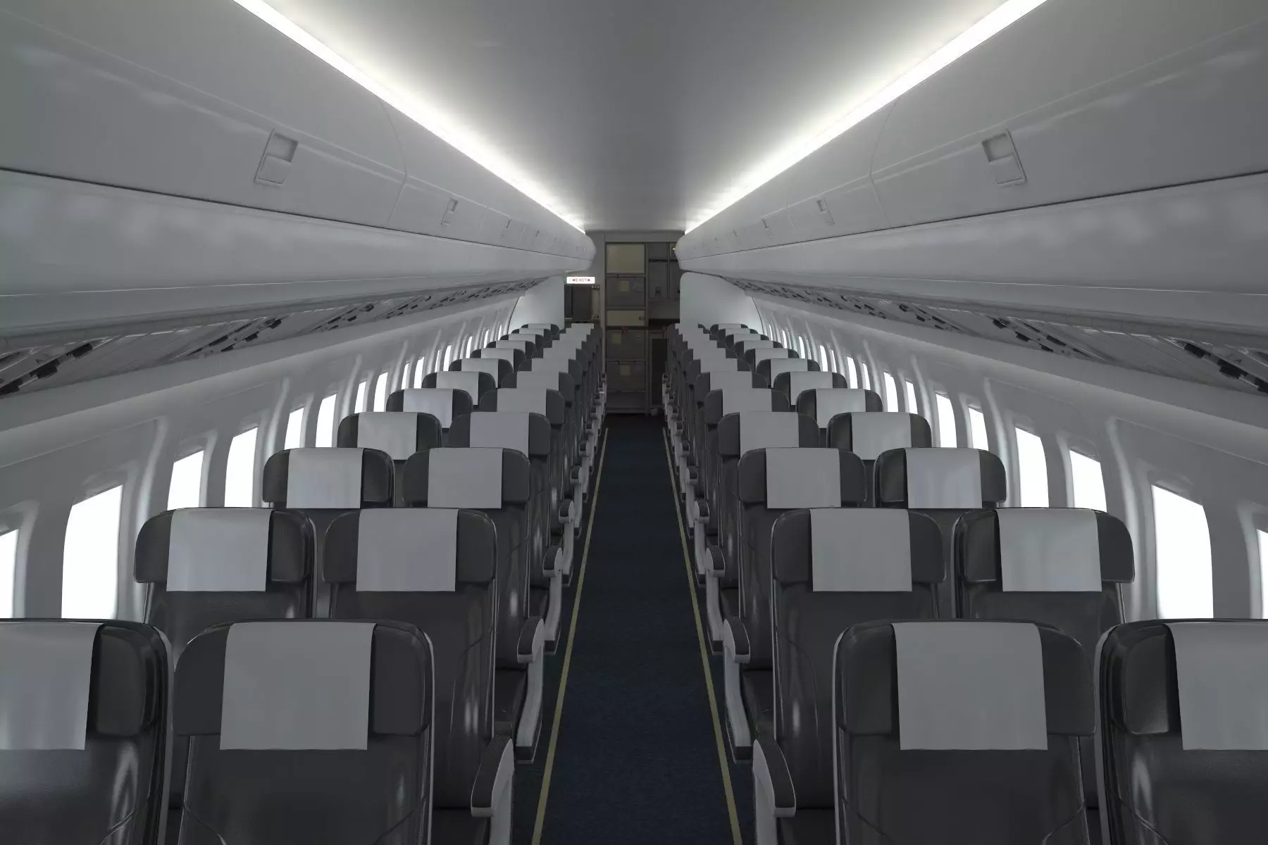 Airplane Cabin V3 3D model_0