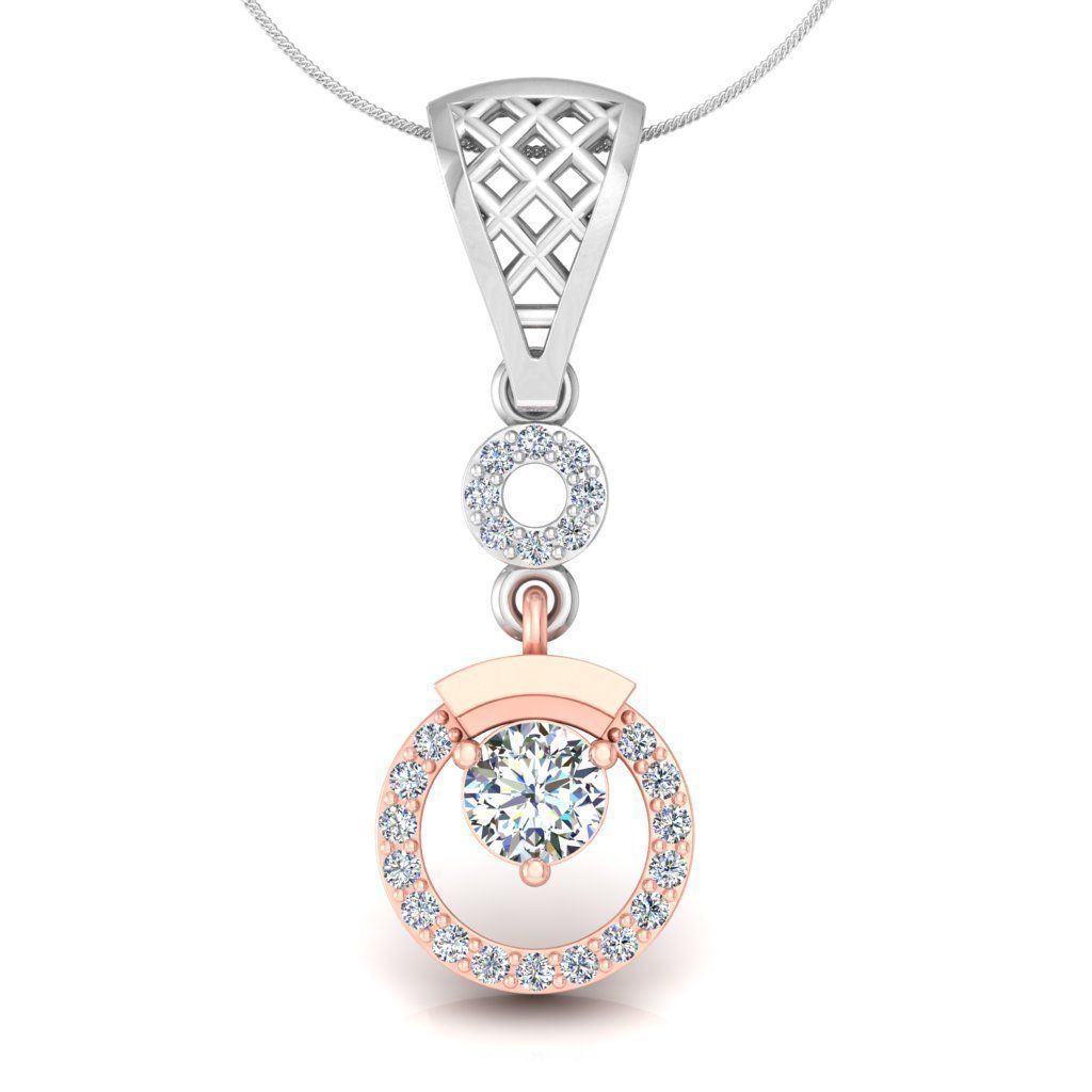 Solitaire pendant 3dm stl render detail 3D print model 3D print model_1