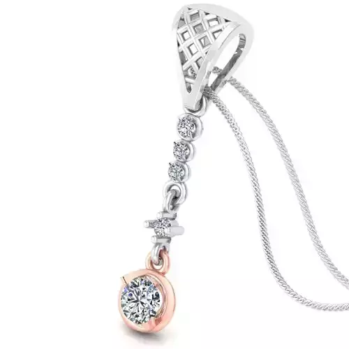 Solitaire pendant 3dm stl render detail 3D print model 3D print model