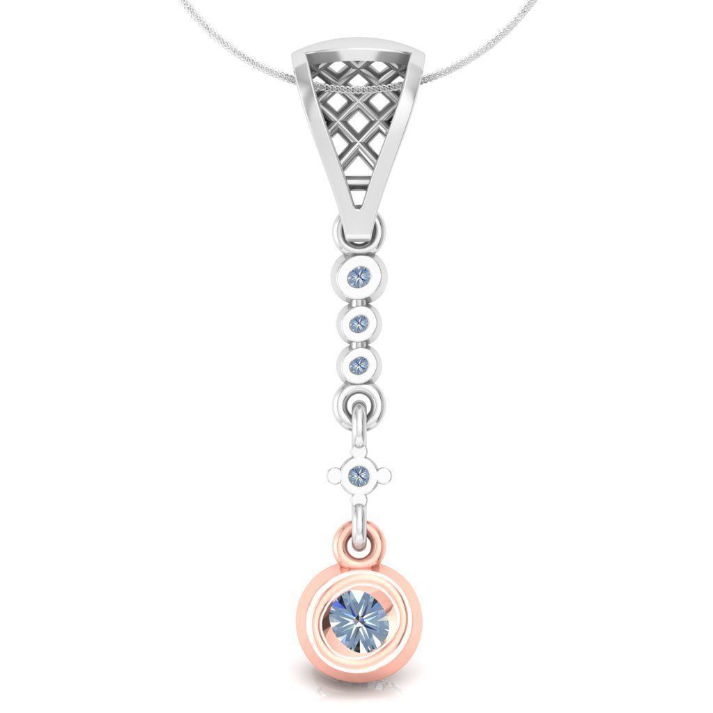 Solitaire pendant 3dm stl render detail 3D print model 3D print model_2