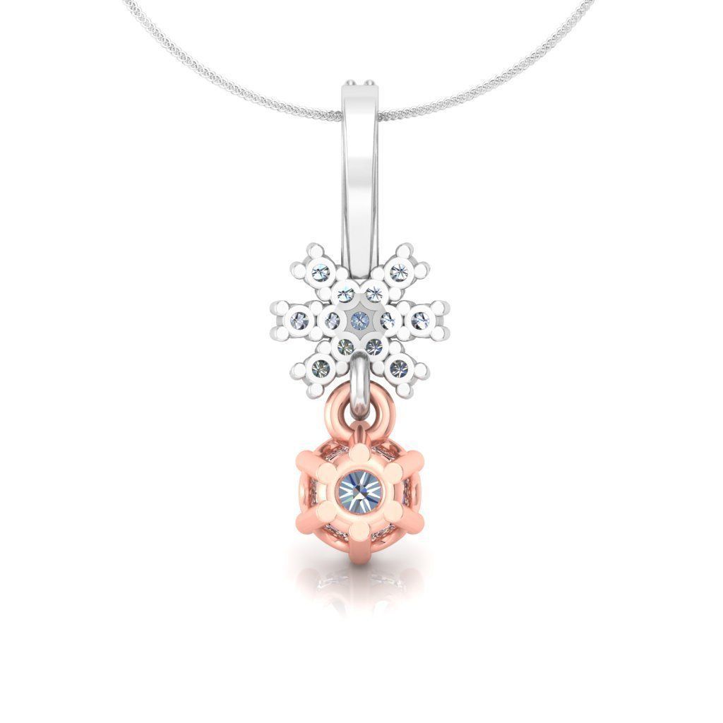 Solitaire pendant 3dm stl render detail 3D print model 3D print model_2