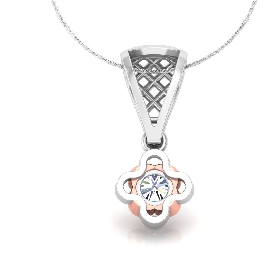 Solitaire pendant 3dm stl render detail 3D print model 3D print model_2