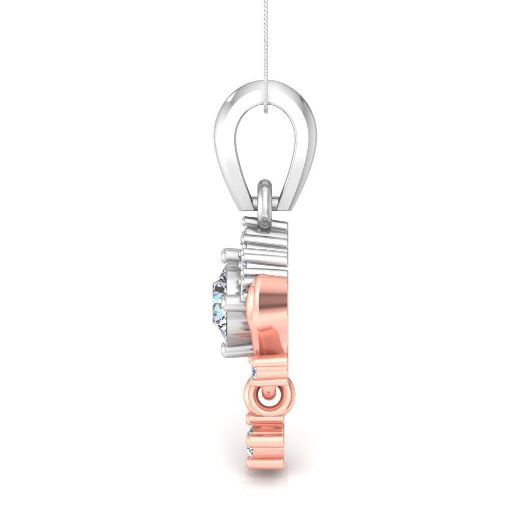 Solitaire pendant 3dm stl render detail 3D print model 3D print model_3