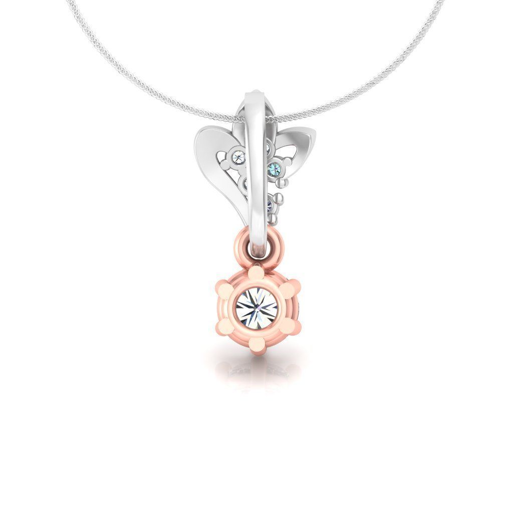 Solitaire pendant 3dm stl render detail 3D print model 3D print model_2