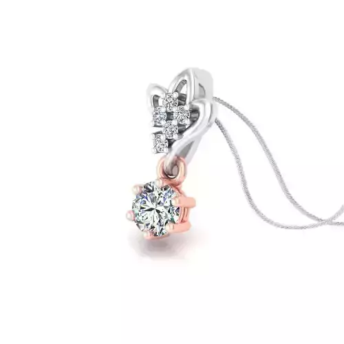 Solitaire pendant 3dm stl render detail 3D print model 3D print model