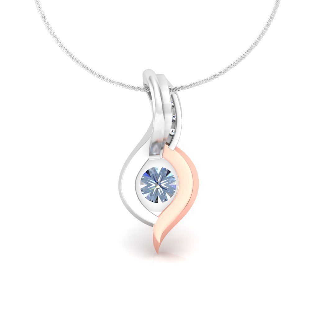 Solitaire Pendant 3dm stl render detail 3D print model 3D print model_2