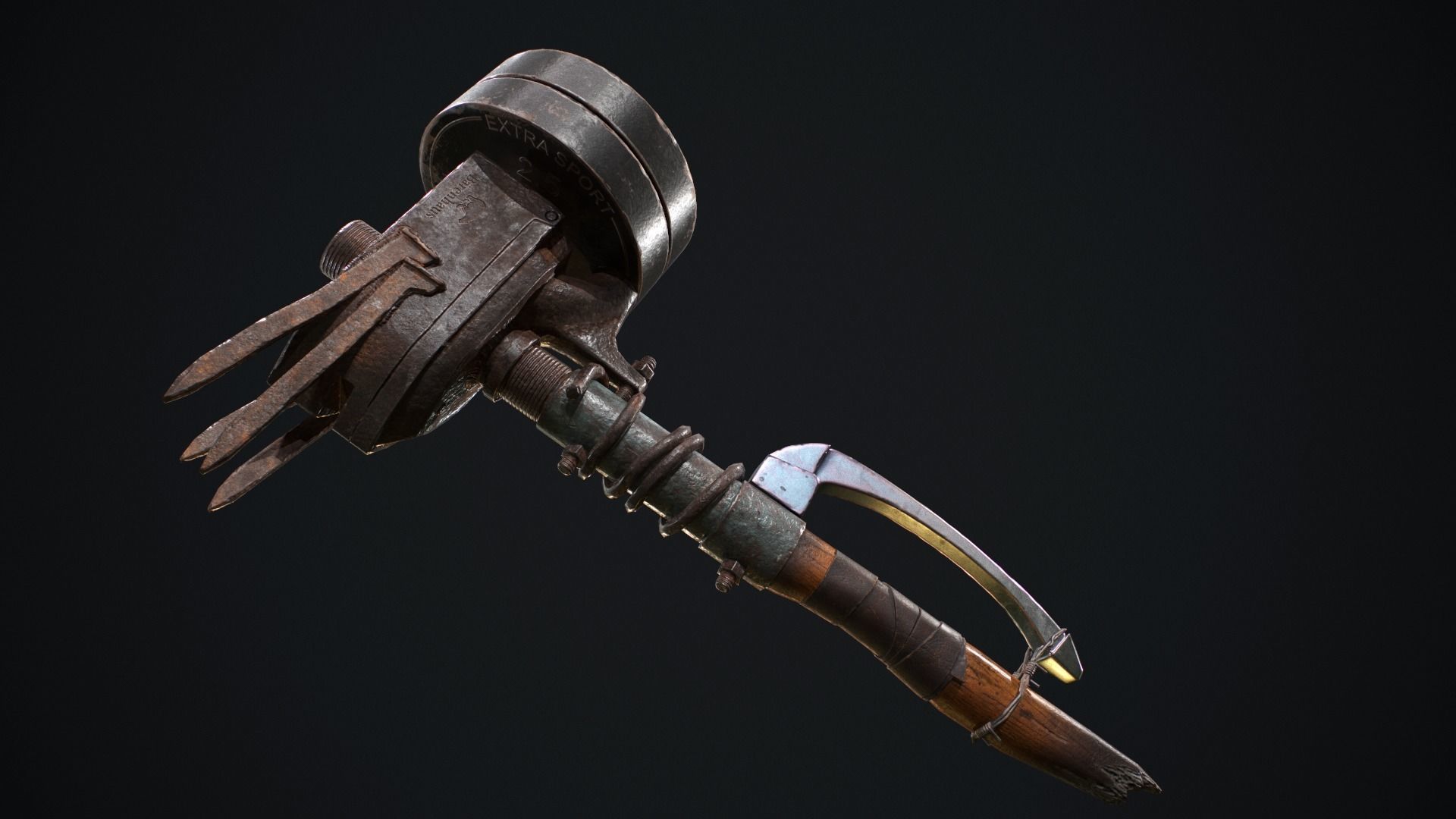 Hammer Low-poly 3D model_2