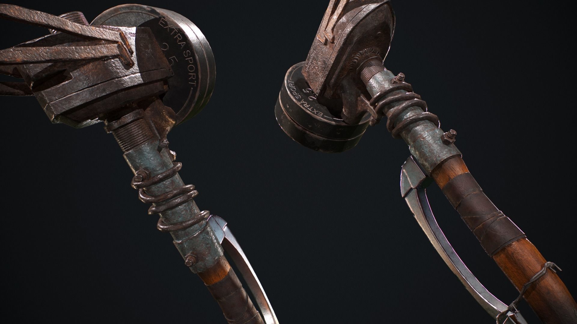 Hammer Low-poly 3D model_1