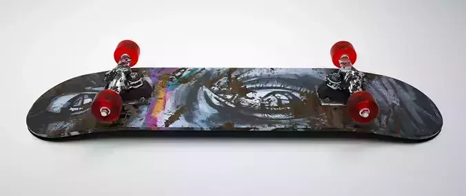 skateboard octane cinema4d
