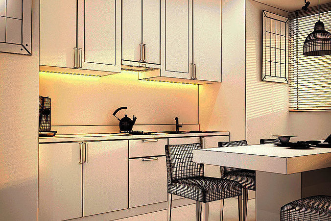 Kitchen Set 02 3D model
