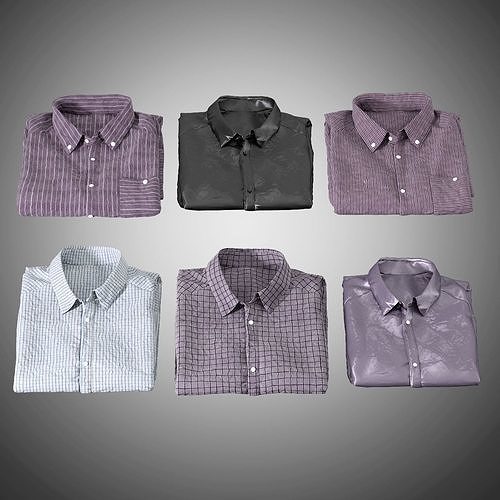 MENS SHIRTS FOLDED 3D model