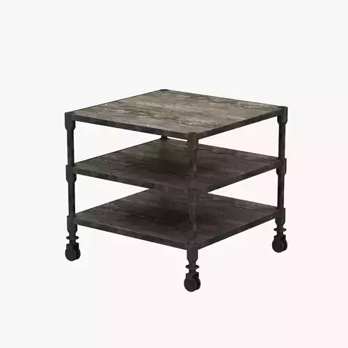 Restoration Hardware Dutch Industrial Side Table 3D model Restoration Hardware Dutch Industrial Side Table 3D model