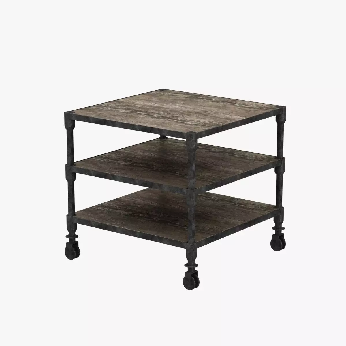 Restoration Hardware Dutch Industrial Side Table 3D model_0
