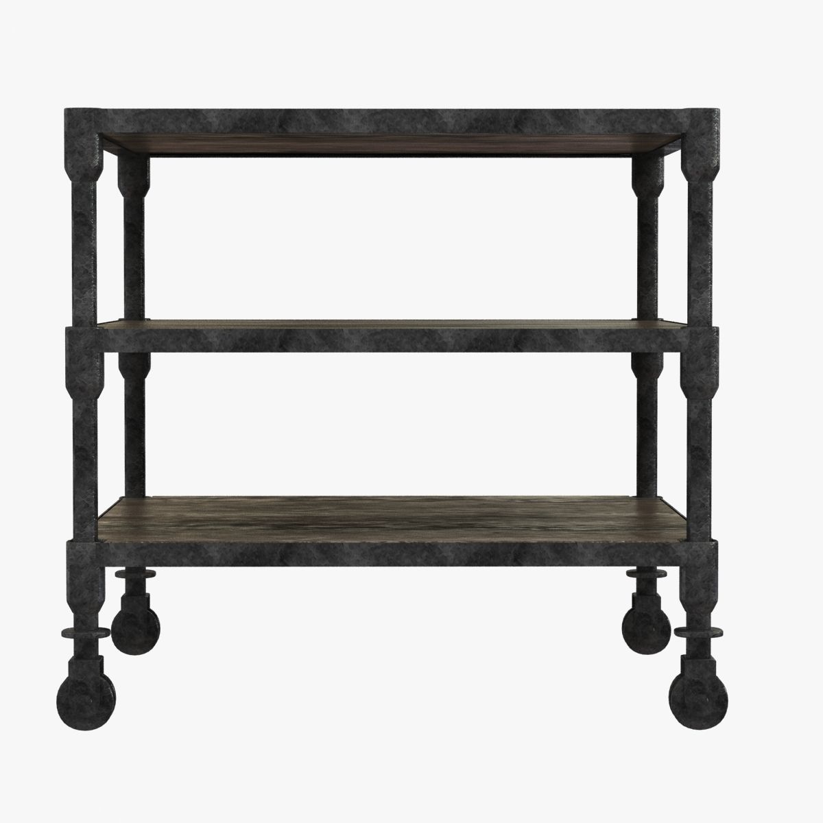 Restoration Hardware Dutch Industrial Side Table 3D model_2