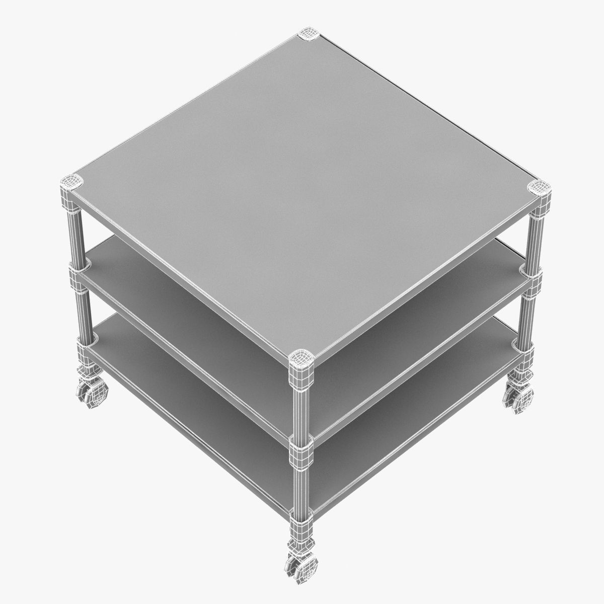 Restoration Hardware Dutch Industrial Side Table 3D model_4