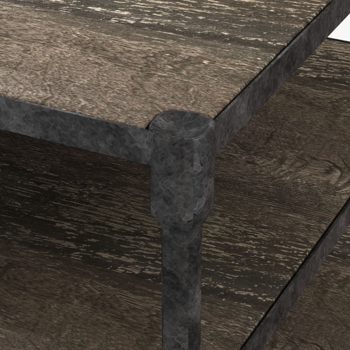 Restoration Hardware Dutch Industrial Side Table 3D model_3