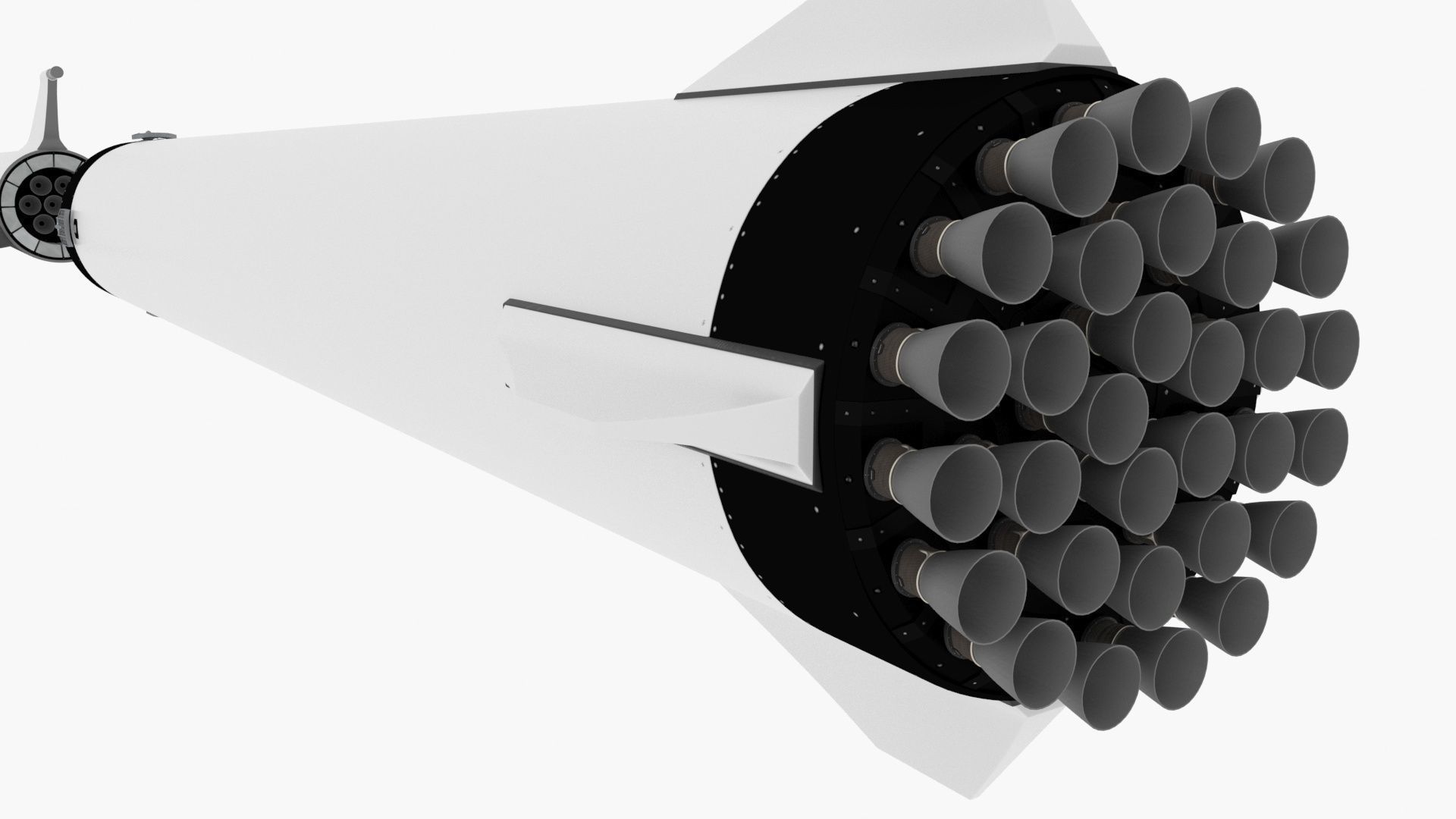 Big Falcon Rocket - BFR - 2019 - SpaceX - Spaceship 3D model_6