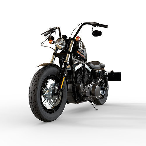 Harley Davidson Forty Eight  Low-poly 3D model