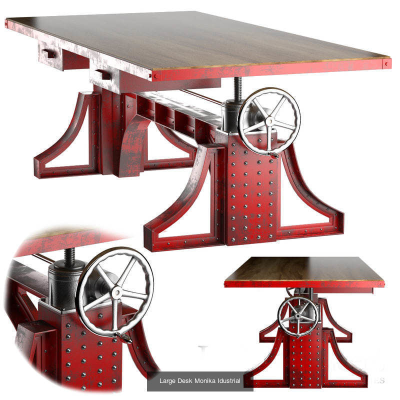 Adjustable Tables 3D Model Collection_1