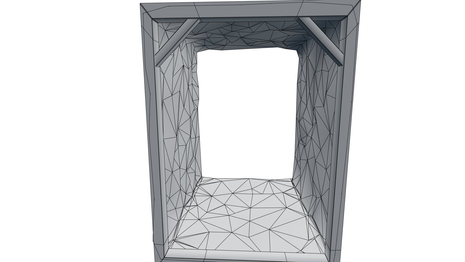 Low Poly Modular Mine Shaft With PBR Materials Low-poly 3D model_27