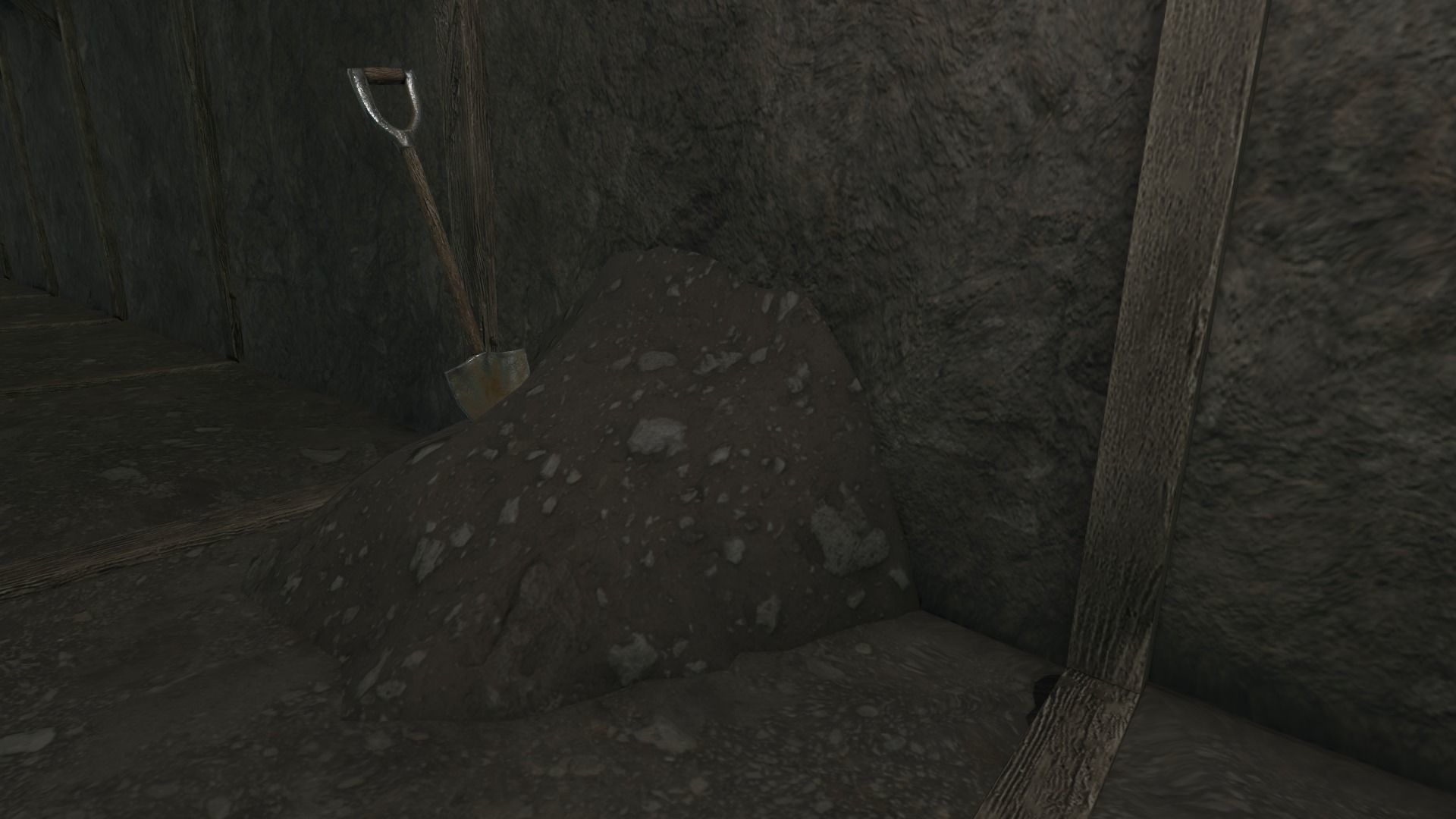 Low Poly Modular Mine Shaft With PBR Materials Low-poly 3D model_15