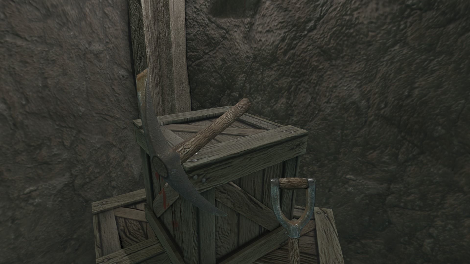 Low Poly Modular Mine Shaft With PBR Materials Low-poly 3D model_12