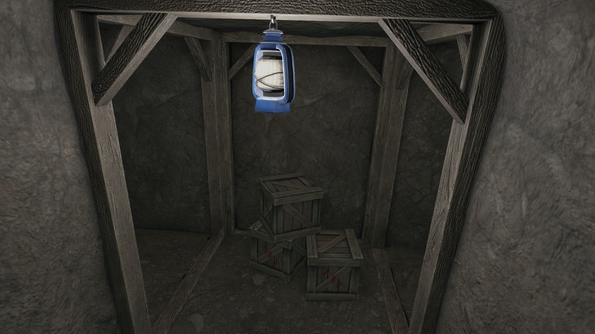 Low Poly Modular Mine Shaft With PBR Materials Low-poly 3D model_4