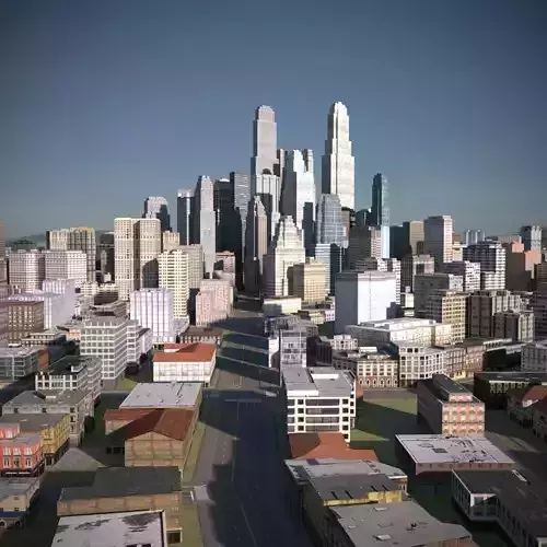 City 13 Low-poly 3D model