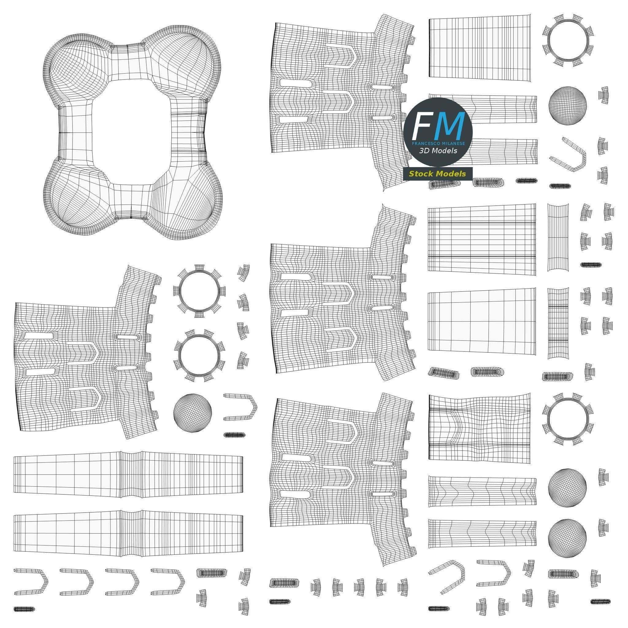 Sand castle 3D model_11