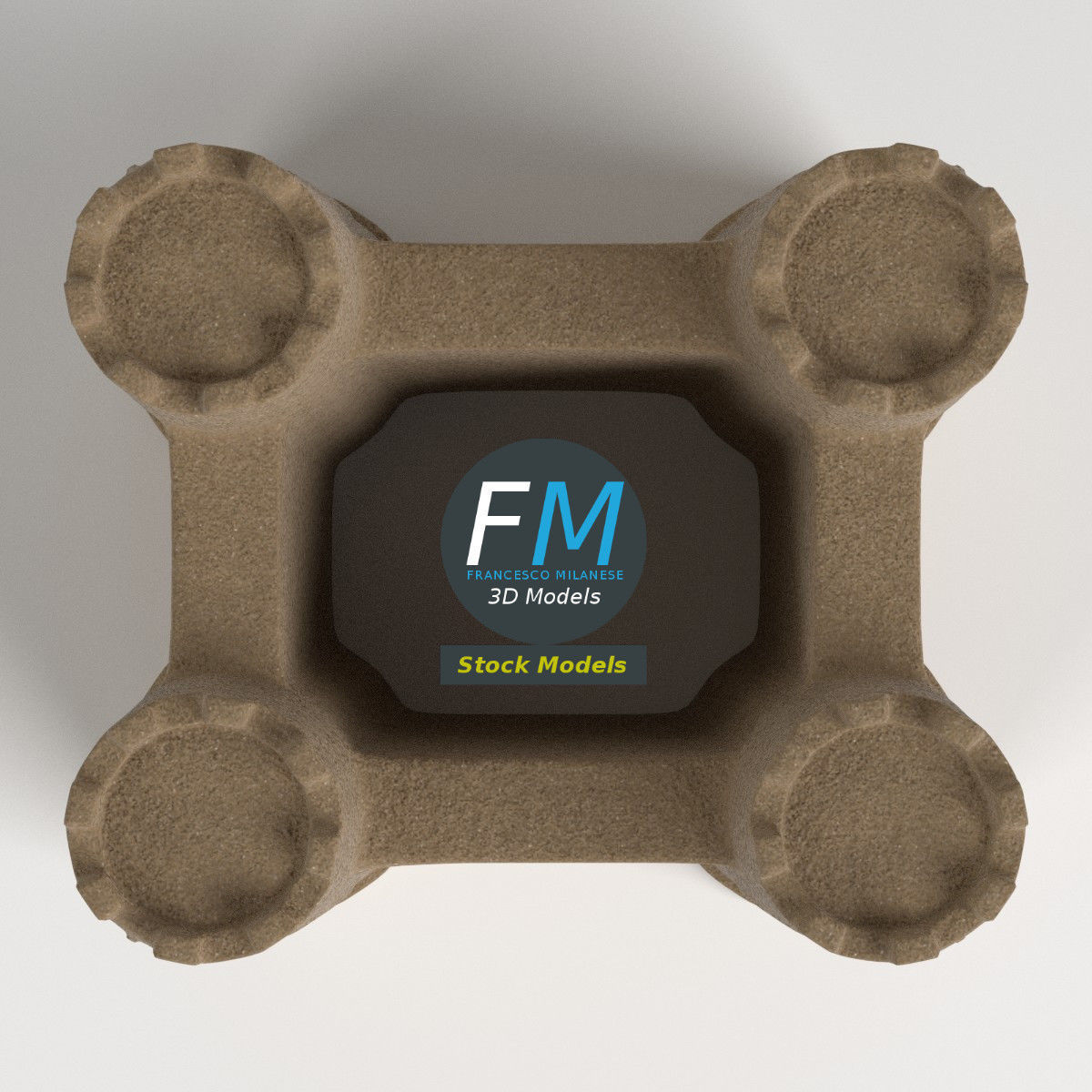 Sand castle 3D model_6