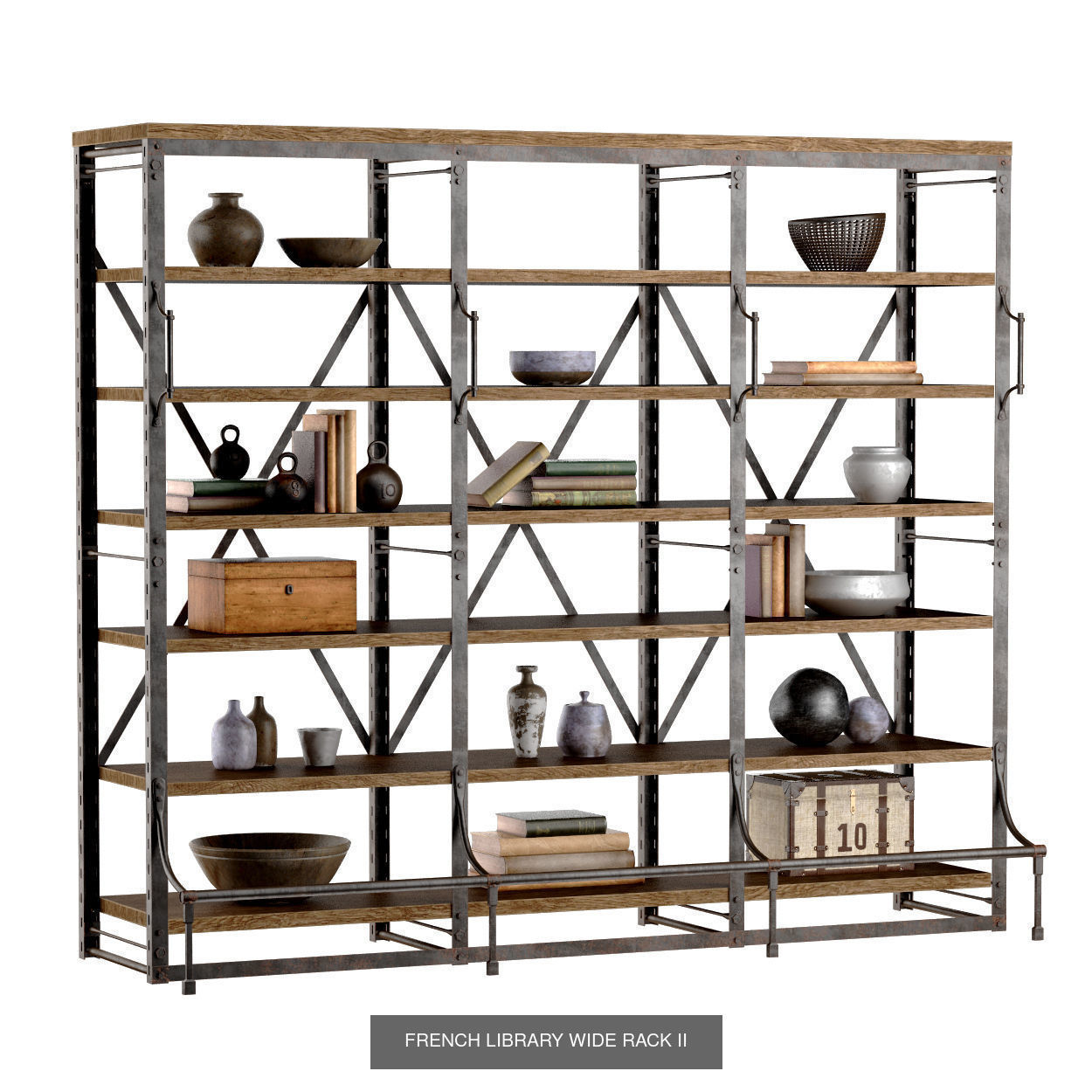 Racks in industrial style 3D Model Collection_7