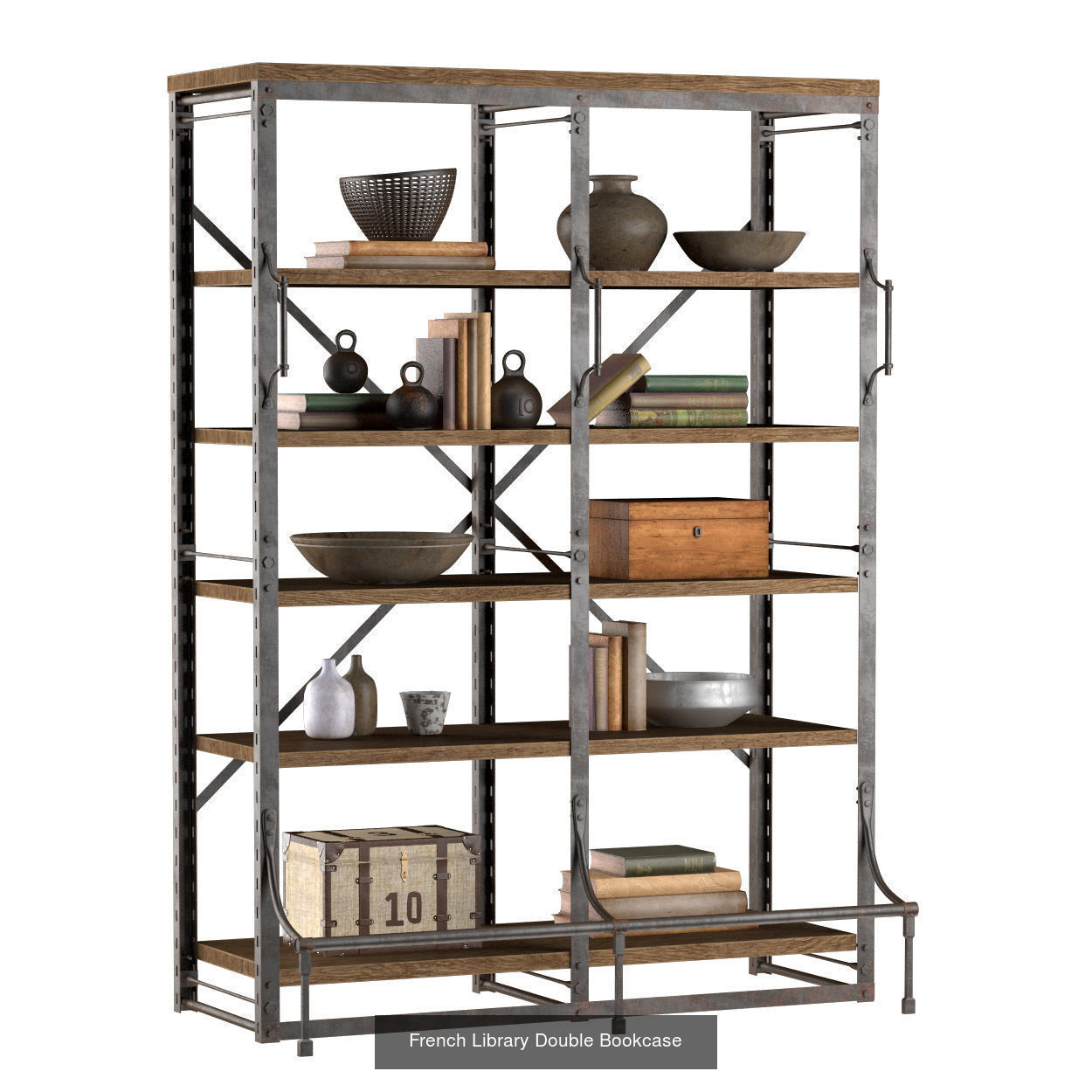 Racks in industrial style 3D Model Collection_5