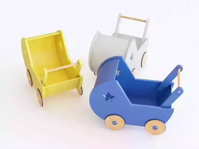 Wooden stroller toy 03