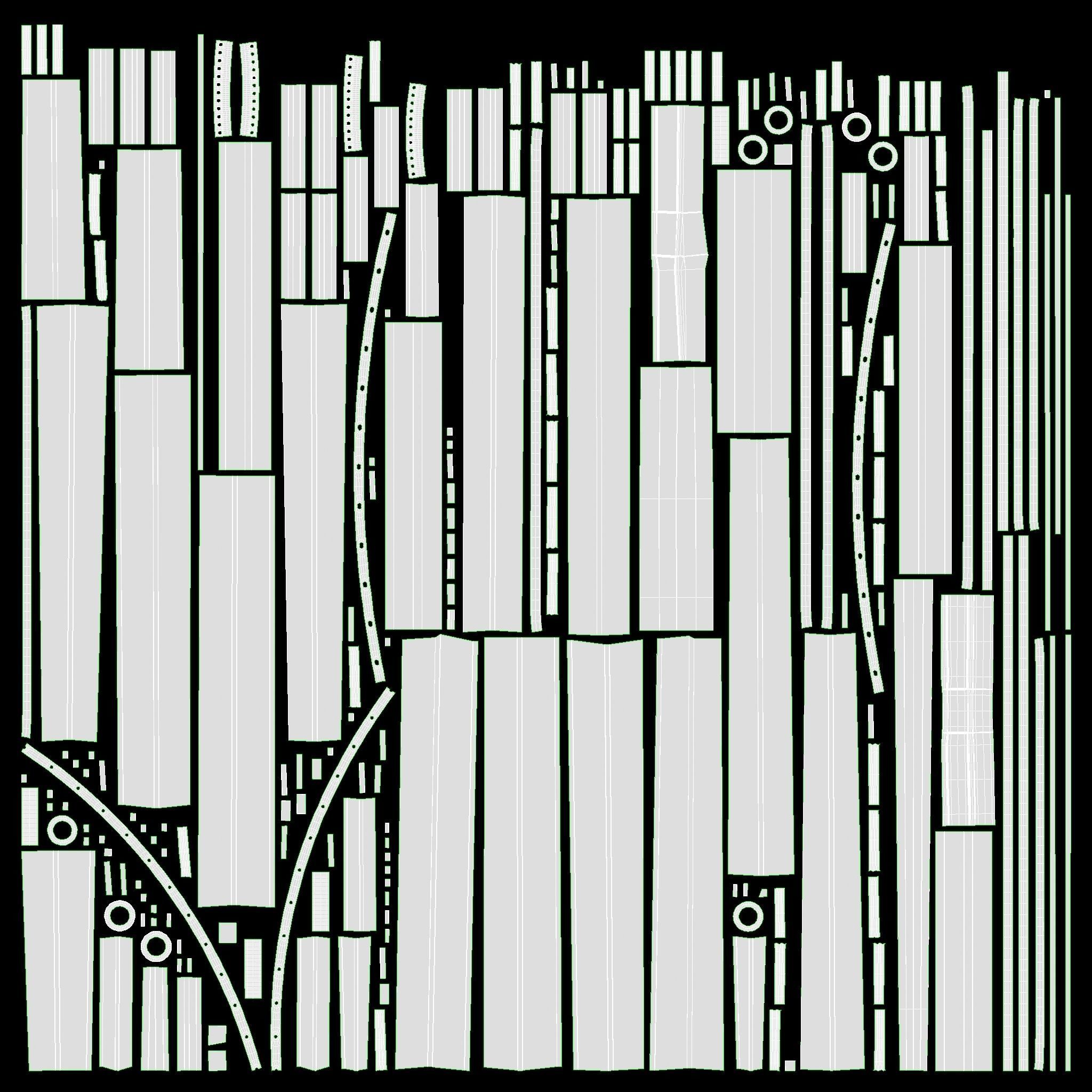 wooden cart 2 3D model_13