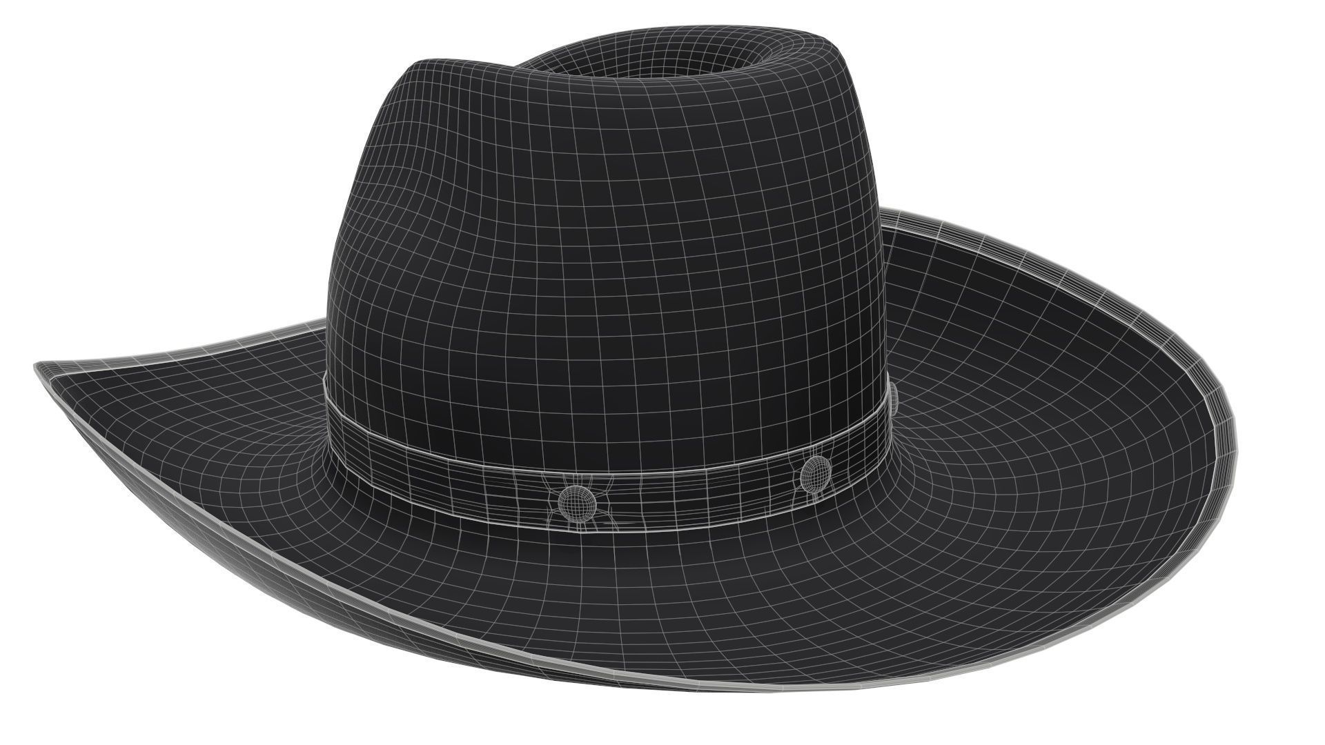 cowboy hat 3D model_7