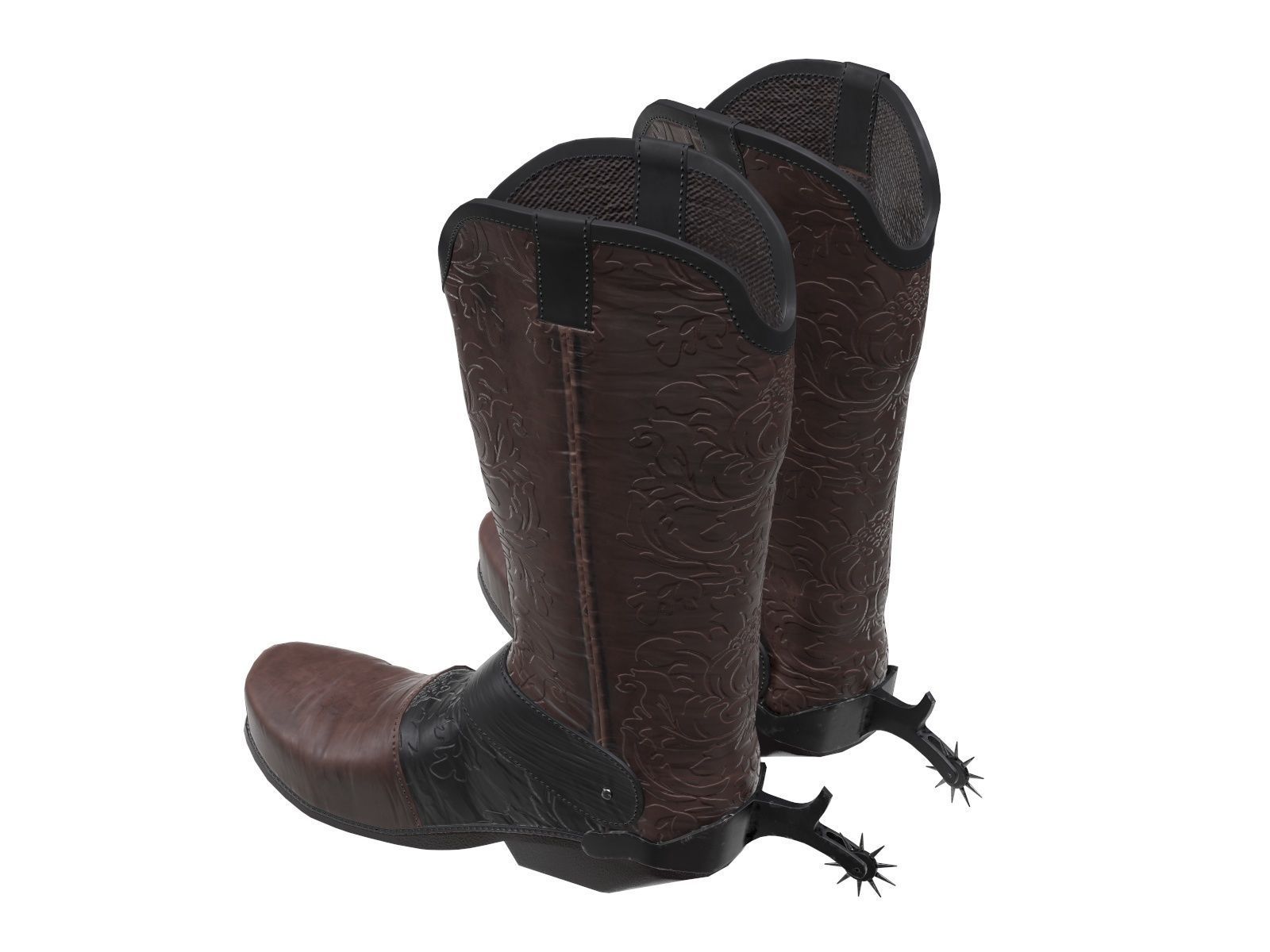 cowboy boots 3D model_3