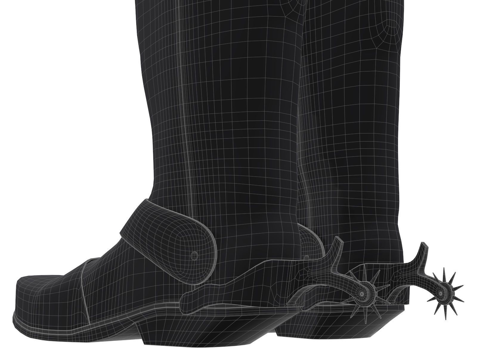 cowboy boots 3D model_7