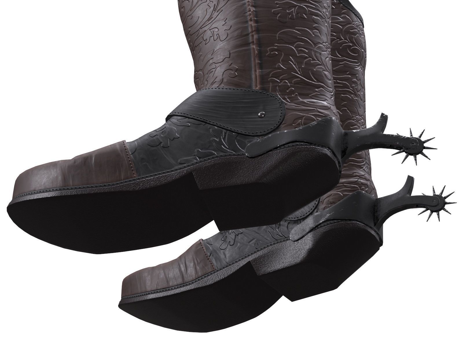 cowboy boots 3D model_5