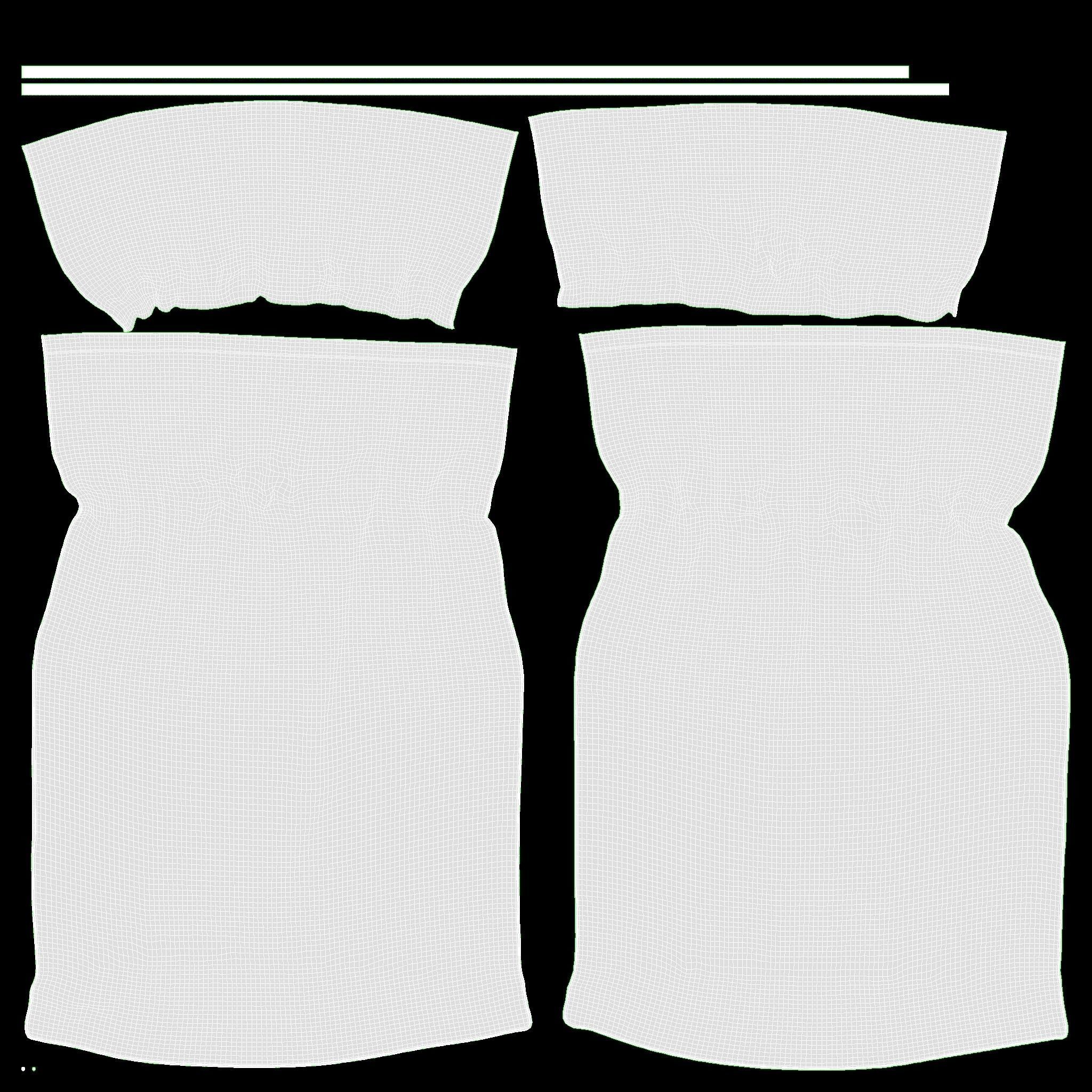 canvas money bag 3D model_14